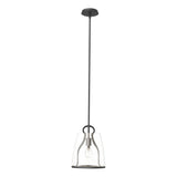 Hubbardton Forge 2022 Black Clear Glass (ZM) Multi Caliper Pendant