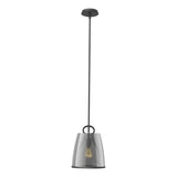 Hubbardton Forge 2022 Black Plated Smoke Glass (PS) Multi Caliper Pendant