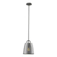 Hubbardton Forge 2022 Natural Iron Plated Smoke Glass (PS) Multi Caliper Pendant