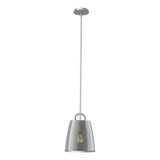 Hubbardton Forge 2022 Vintage Platinum Plated Smoke Glass (PS) Multi Caliper Pendant