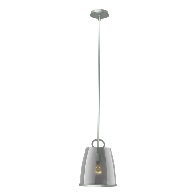Hubbardton Forge 2022 Vintage Platinum Plated Smoke Glass (PS) Multi Caliper Pendant