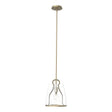 Hubbardton Forge 2022 Soft Gold Clear Glass (ZM) Multi Caliper Pendant