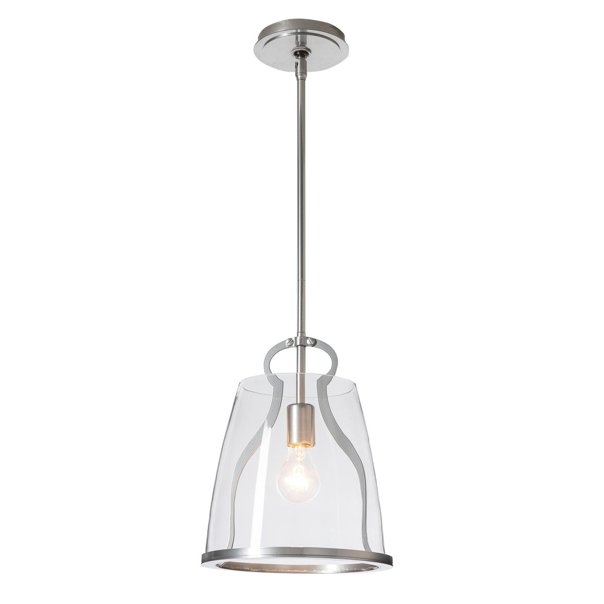 Hubbardton Forge 2022 Sterling Clear Glass (ZM) Multi Caliper Pendant