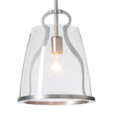 Hubbardton Forge 2022 Sterling Clear Glass (ZM) Multi Caliper Pendant
