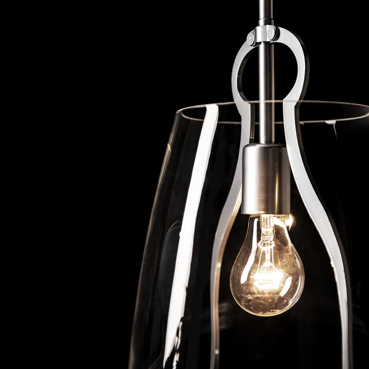 Hubbardton Forge 2022 Sterling Clear Glass (ZM) Multi Caliper Pendant