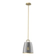 Hubbardton Forge 2022 Modern Brass Plated Smoke Glass (PS) Multi Caliper Pendant