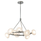 Hubbardton Forge 2023 Sterling Frosted Glass (FD) Multi Ume 9-Light Ring Pendant