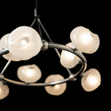 Hubbardton Forge 2023 Sterling Frosted Glass (FD) Multi Ume 9-Light Ring Pendant