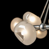 Hubbardton Forge 2023 Sterling Frosted Glass (FD) Multi Ume 9-Light Ring Pendant