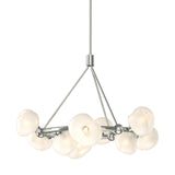 Hubbardton Forge 2023 Sterling Frosted Glass (FD) Multi Ume 9-Light Ring Pendant