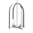 Hubbardton Forge 2023 Sterling Frosted Glass (FD) Multi Triomphe 4-Light Pendant