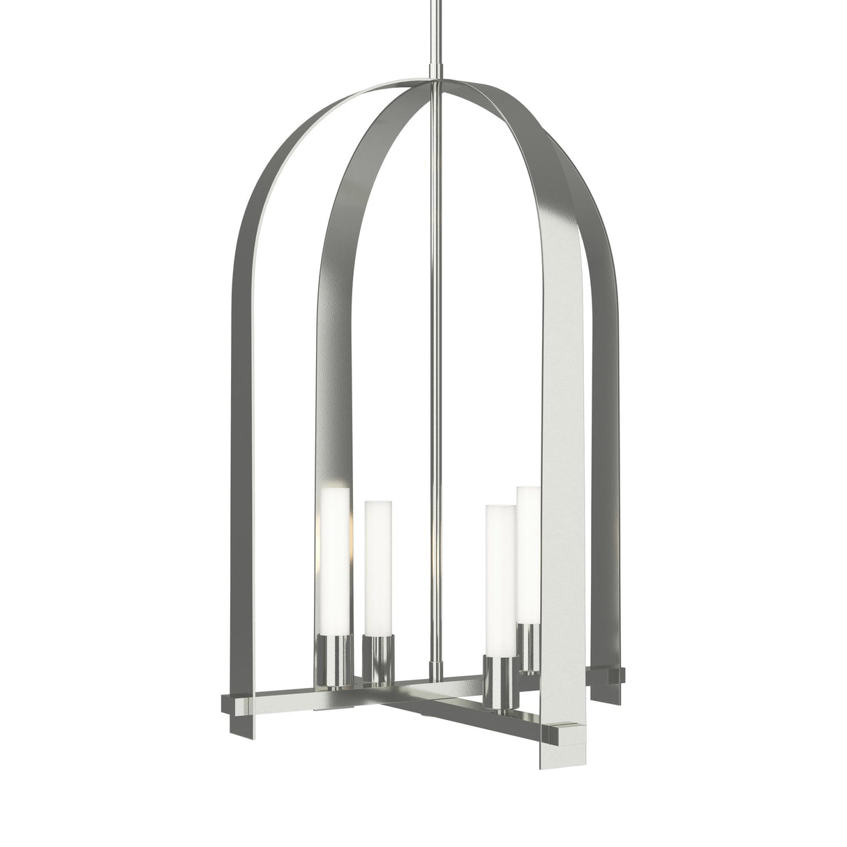 Hubbardton Forge 2023 Sterling Frosted Glass (FD) Multi Triomphe 4-Light Pendant