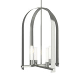 Hubbardton Forge 2023 Sterling Frosted Glass (FD) Multi Triomphe 4-Light Pendant