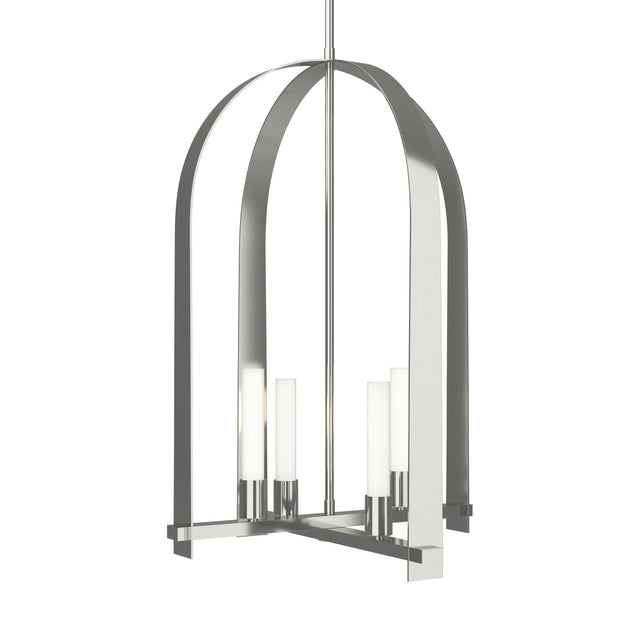 Hubbardton Forge 2023 Sterling Frosted Glass (FD) Multi Triomphe 4-Light Pendant