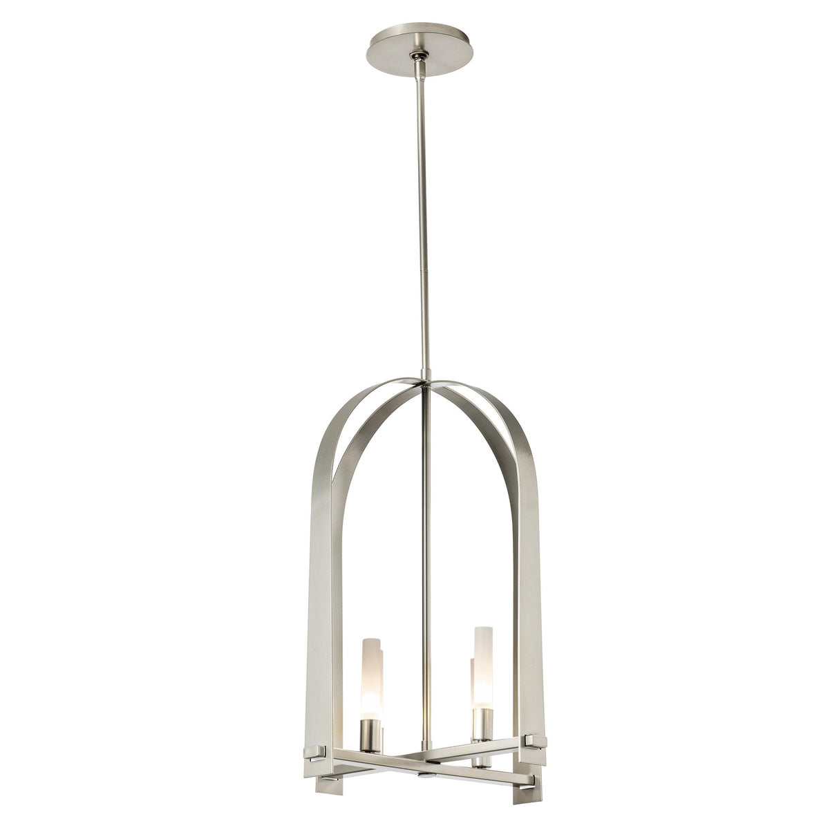 Hubbardton Forge 2023 Sterling Frosted Glass (FD) Multi Triomphe 4-Light Pendant