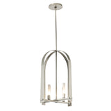 Hubbardton Forge 2023 Sterling Frosted Glass (FD) Multi Triomphe 4-Light Pendant