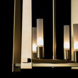 Hubbardton Forge 2023 Modern Brass Frosted Glass (FD) Multi Triomphe 4-Light Pendant