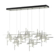 Hubbardton Forge 2022 Sterling Cast Glass (YC) Standard Tura 7-Light Frosted Glass Pendant