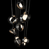 Hubbardton Forge 2023 Ink Opal Glass (GG) Standard Riza 9-Light Pendant