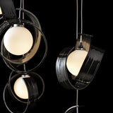 Hubbardton Forge 2023 Ink Opal Glass (GG) Standard Riza 9-Light Pendant