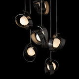 Hubbardton Forge 2023 Ink Opal Glass (GG) Standard Riza 9-Light Pendant