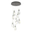 Hubbardton Forge 2022 Dark Smoke Crystal Standard Luma 9-Light Large Crystal Pendant