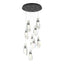 Hubbardton Forge 2022 Black Crystal Standard Luma 9-Light Large Crystal Pendant