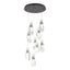 Hubbardton Forge 2022 Oil Rubbed Bronze Crystal Standard Luma 9-Light Large Crystal Pendant
