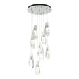 Hubbardton Forge 2022 Vintage Platinum Crystal Standard Luma 9-Light Large Crystal Pendant