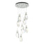 Hubbardton Forge 2022 Vintage Platinum Crystal Standard Luma 9-Light Large Crystal Pendant