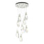 Hubbardton Forge 2022 Sterling Crystal Standard Luma 9-Light Large Crystal Pendant