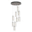Hubbardton Forge 2022 Bronze Opal Glass (GG) Standard Exos Glass 9-Light Pendant