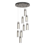 Hubbardton Forge 2022 Bronze Clear Glass (ZM) Standard Exos Glass 9-Light Pendant