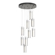 Hubbardton Forge 2022 Dark Smoke Opal Glass (GG) Standard Exos Glass 9-Light Pendant