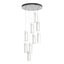 Hubbardton Forge 2022 Vintage Platinum Opal Glass (GG) Standard Exos Glass 9-Light Pendant