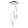 Hubbardton Forge 2022 Vintage Platinum Clear Glass (ZM) Standard Exos Glass 9-Light Pendant