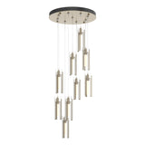 Hubbardton Forge 2022 Soft Gold Clear Glass (ZM) Standard Exos Glass 9-Light Pendant