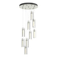 Hubbardton Forge 2022 Sterling Clear Glass (ZM) Standard Exos Glass 9-Light Pendant