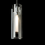 Hubbardton Forge 2022 Sterling Clear Glass (ZM) Standard Exos Glass 9-Light Pendant
