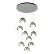 Hubbardton Forge 2022 Vintage Platinum Vintage Platinum Opal Glass (GG) Standard Brooklyn 9-Light Double Shade Pendant
