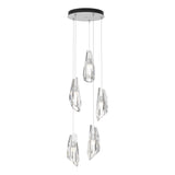 Hubbardton Forge 2023 White Crystal Standard Luma 5-Light Pendant