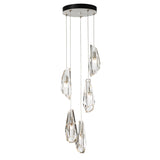 Hubbardton Forge 2023 White Crystal Standard Luma 5-Light Pendant