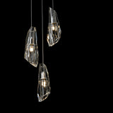 Hubbardton Forge 2023 White Crystal Standard Luma 5-Light Pendant