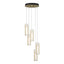 Hubbardton Forge 2023 Modern Brass Opal Glass (GG) Standard Exos Glass 5-Light Pendant