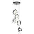 Hubbardton Forge 2023 Sterling Opal Glass (GG) Standard Riza 5-Light Pendant