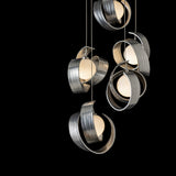 Hubbardton Forge 2023 Sterling Opal Glass (GG) Standard Riza 5-Light Pendant