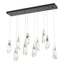 Hubbardton Forge 2022 Oil Rubbed Bronze Crystal Standard Luma 10-Light Large Crystal Pendant