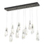 Hubbardton Forge 2022 Natural Iron Crystal Standard Luma 10-Light Large Crystal Pendant