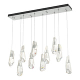 Hubbardton Forge 2022 Vintage Platinum Crystal Standard Luma 10-Light Large Crystal Pendant