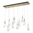 Hubbardton Forge 2022 Soft Gold Crystal Standard Luma 10-Light Large Crystal Pendant